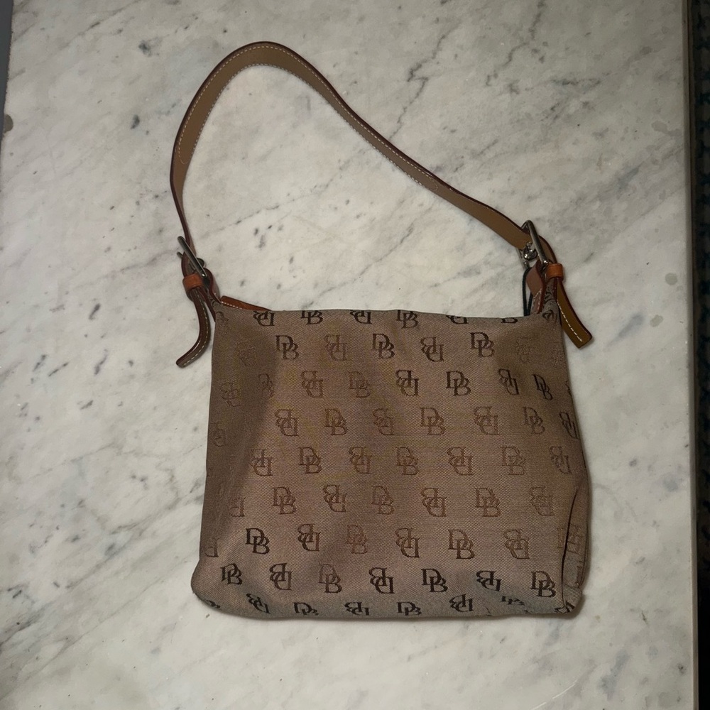 Dooney & Bourke Brown Monogram Shoulder Bag